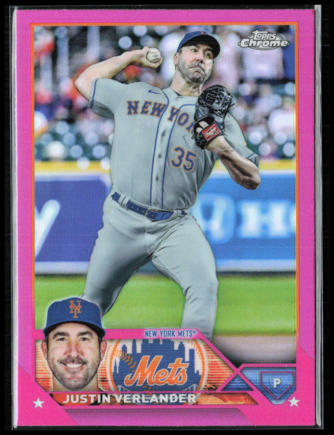 Justin Verlander Pink Refractor