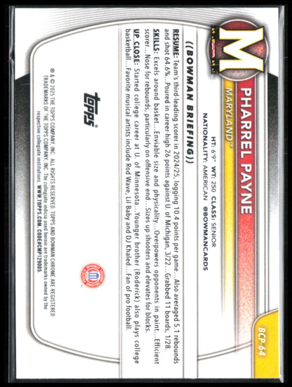 Pharrel Payne 1st Bowman Mojo