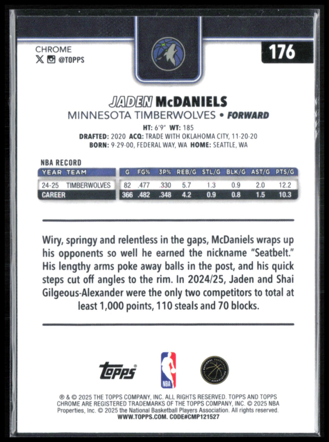 Jaden McDaniels X-Fractor