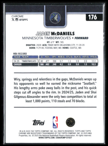 Jaden McDaniels X-Fractor
