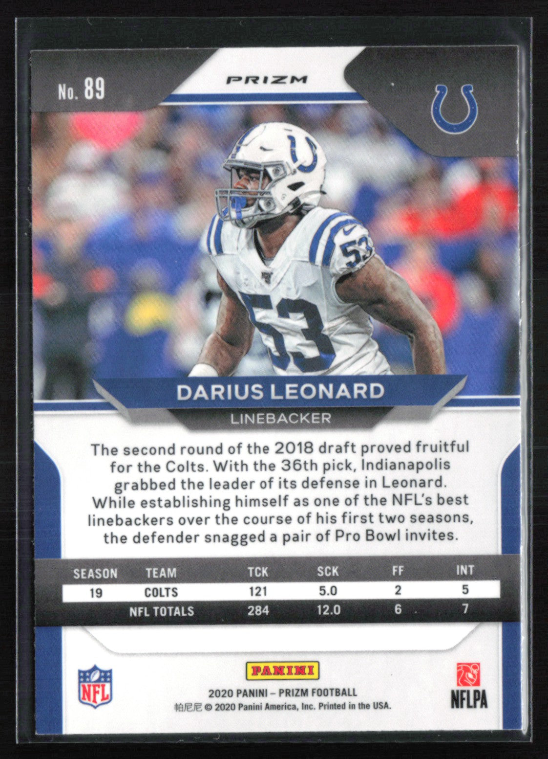 Darius Leonard Orange Laser