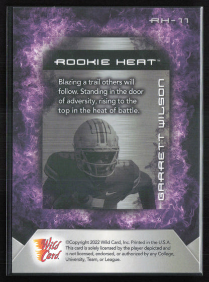 Garrett Wilson RC Rookie Heat Wild Card Matte