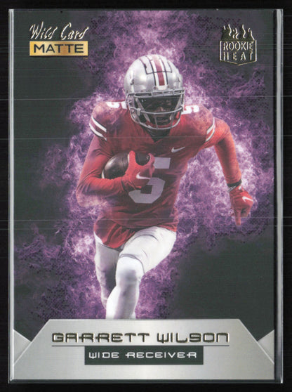 Garrett Wilson RC Rookie Heat Wild Card Matte