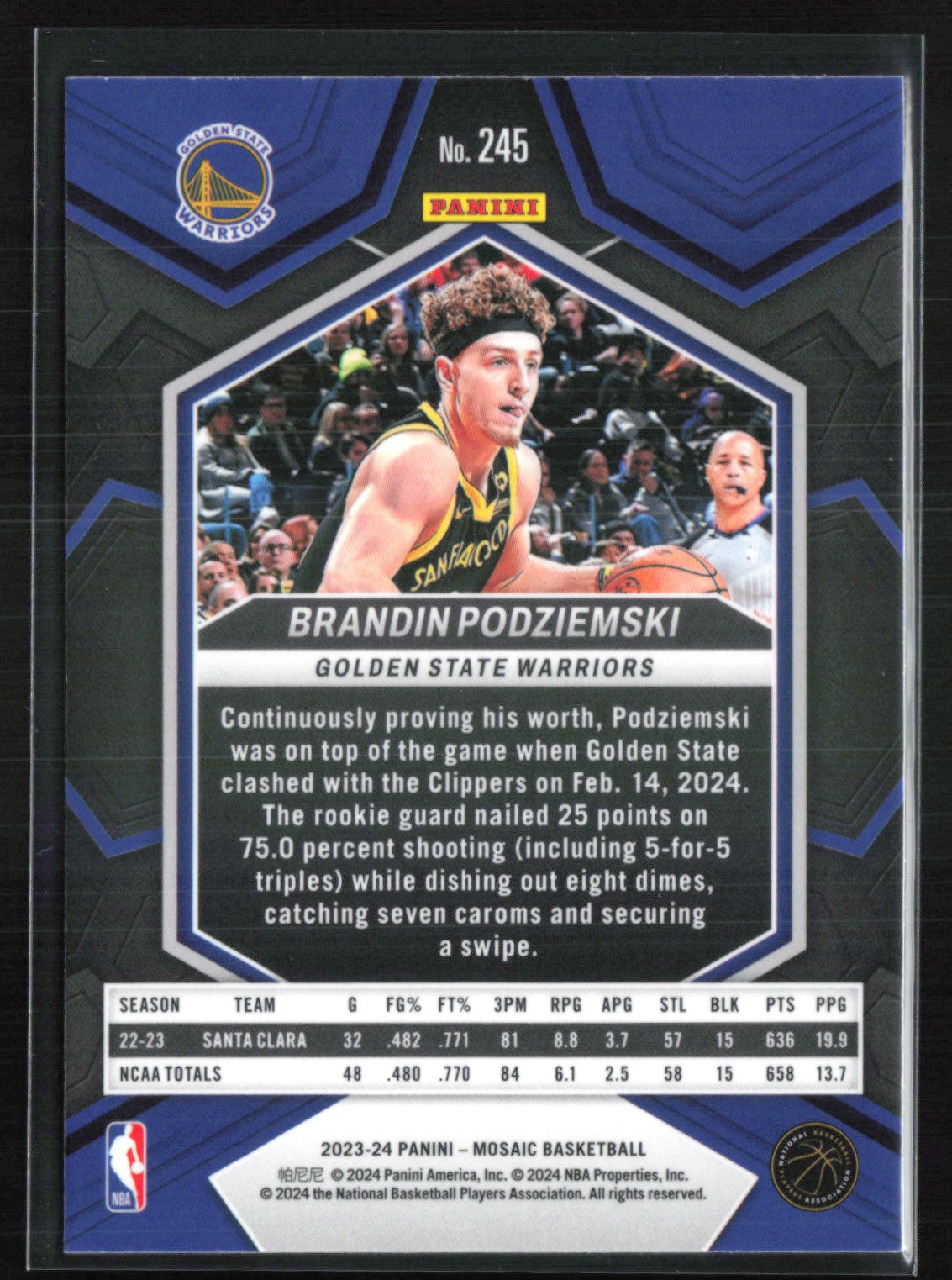 Brandin Podziemski RC