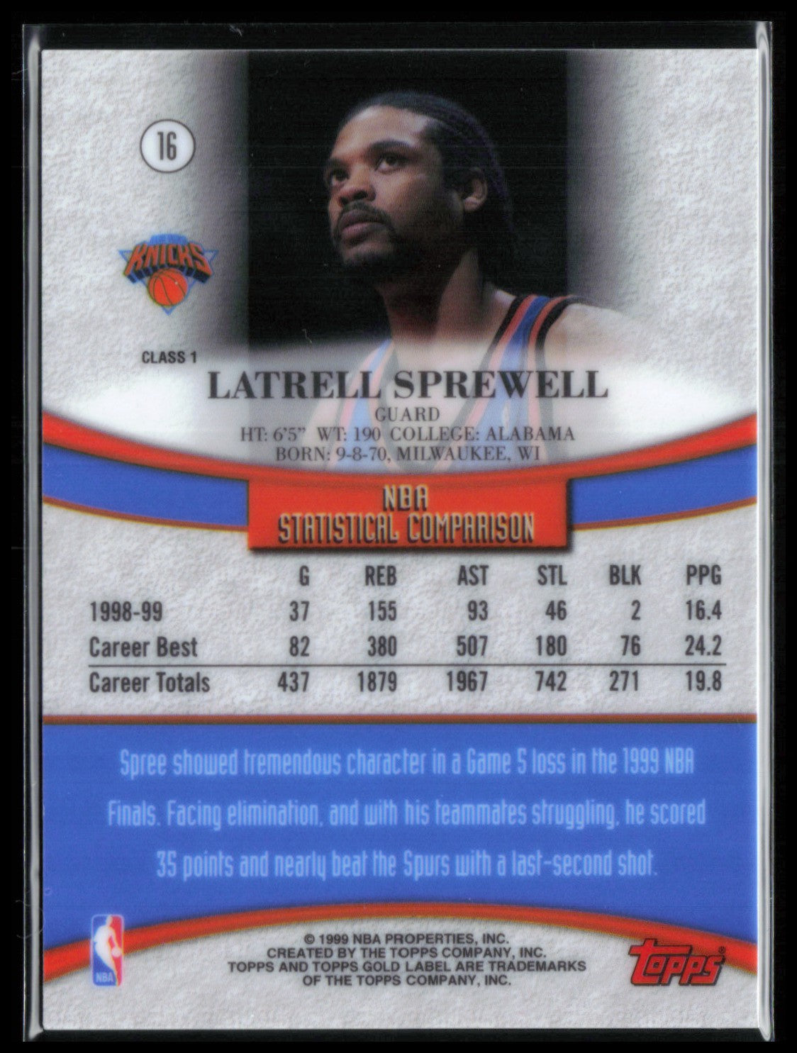 Latrell Sprewell