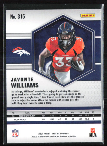 Javonte Williams RC
