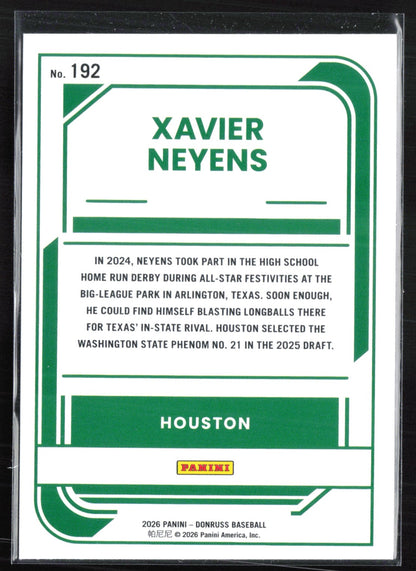 Xavier Neyens Rated Prospect Holofoil