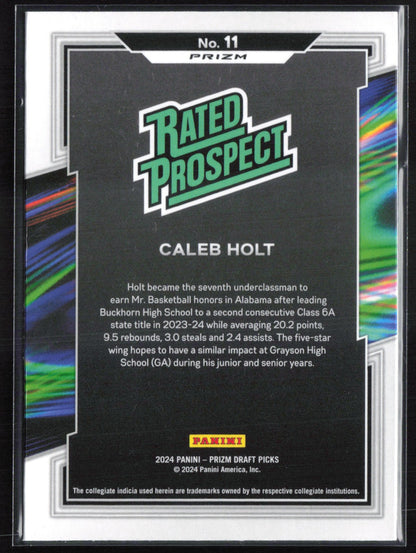 Caleb Holt Rated Prospect Purple Wave