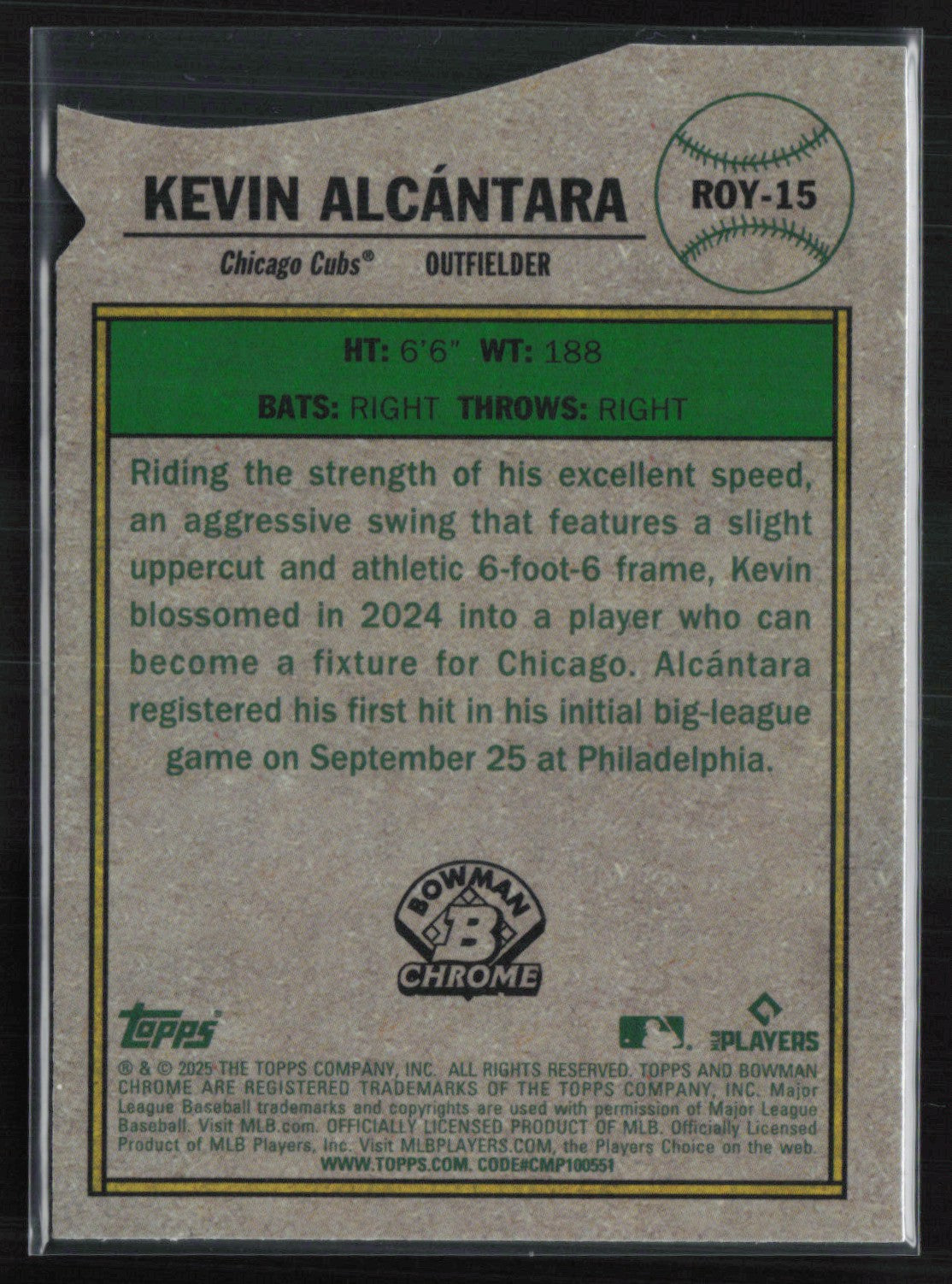 Kevin Alcantara RC Die-Cut