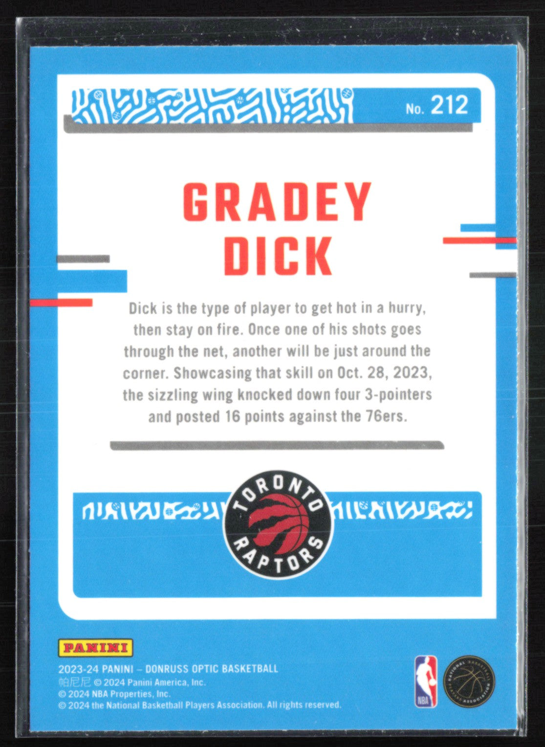 Gradey Dick RC