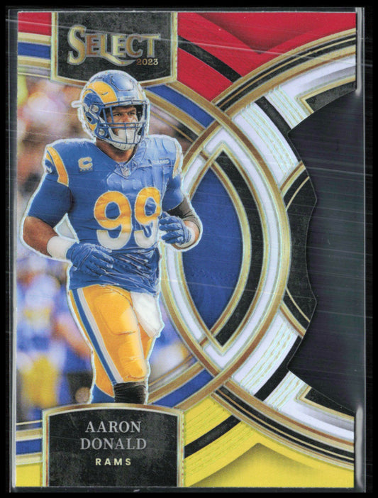 Aaron Donald Red Yellow Die-Cut
