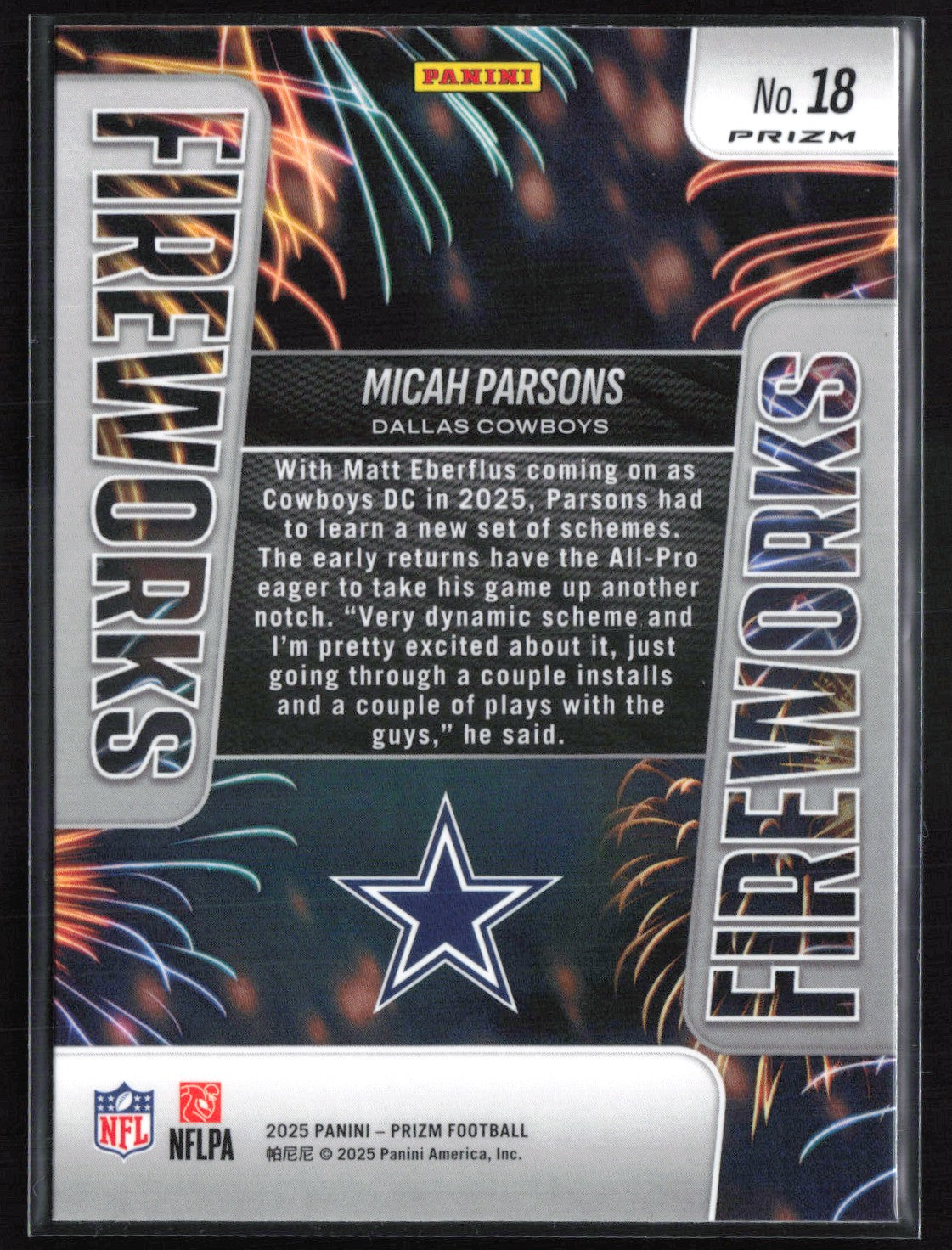 Micah Parsons Fireworks No Huddle