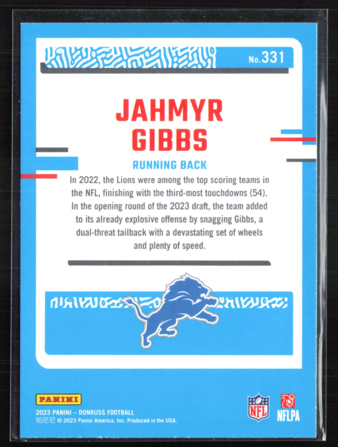 Jahmyr Gibbs RC