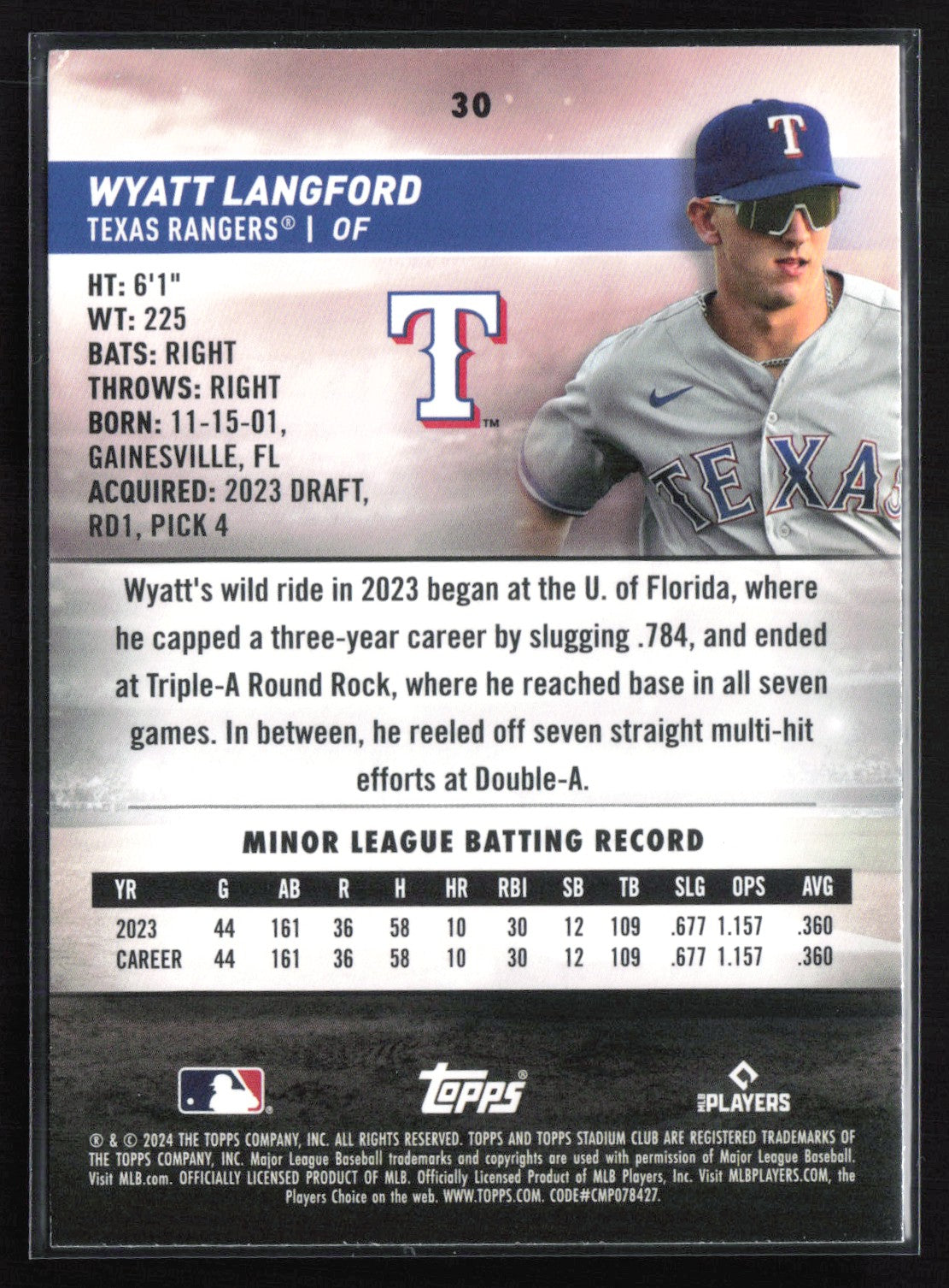 Wyatt Langford RC