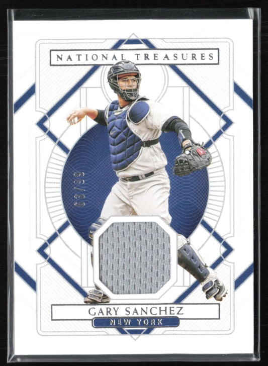 Gary Sanchez Game-Worn Mem /99 NT
