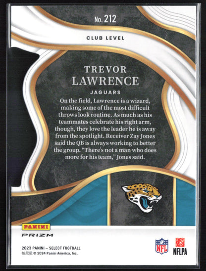 Trevor Lawrence Silver Die-Cut Club Level