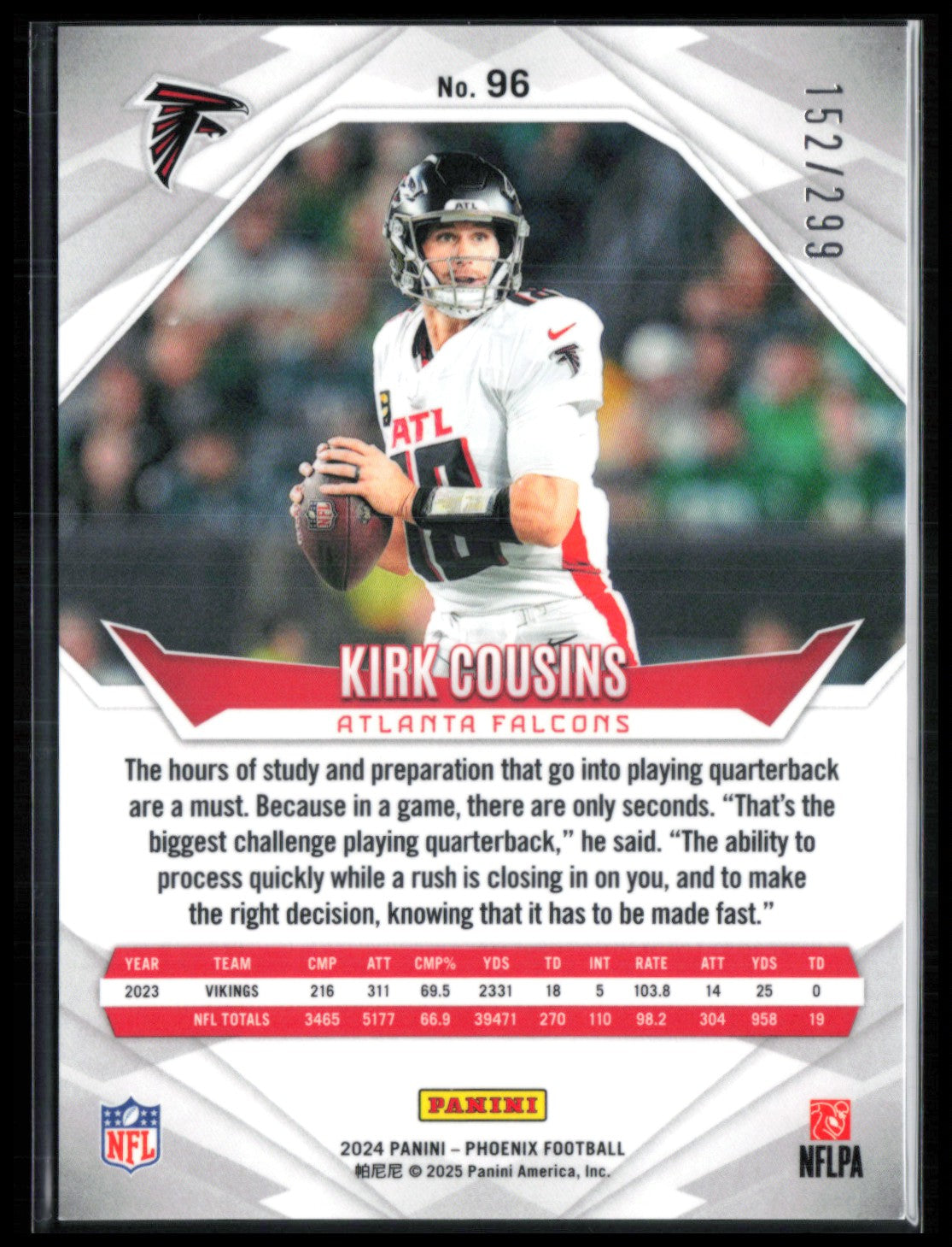 Kirk Cousins Red /299