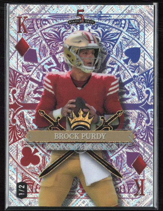 Brock Purdy 1/2 King of Diamonds 5 Card Draw