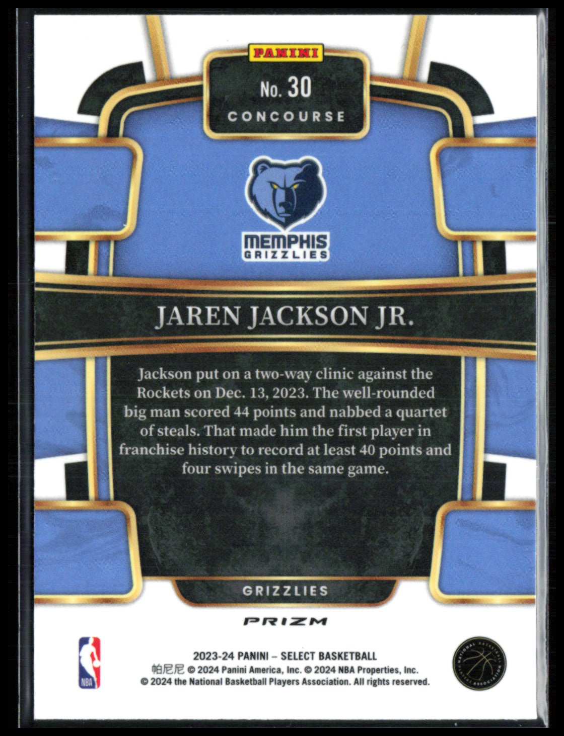 Jaren Jackson Jr. Blue Ice