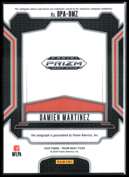 Damien Martinez RC Auto Draft Picks
