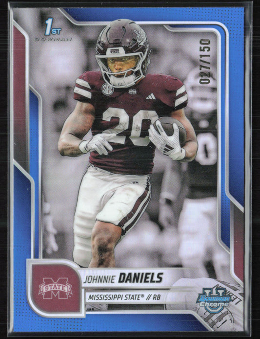 Johnnie Daniels 1st Bowman Blue /150