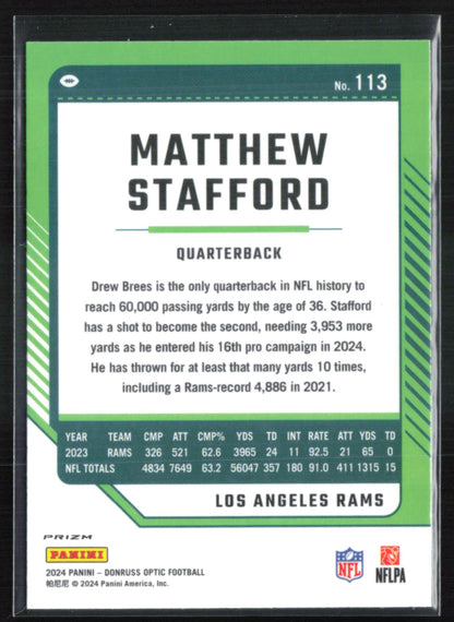 Matthew Stafford Holo