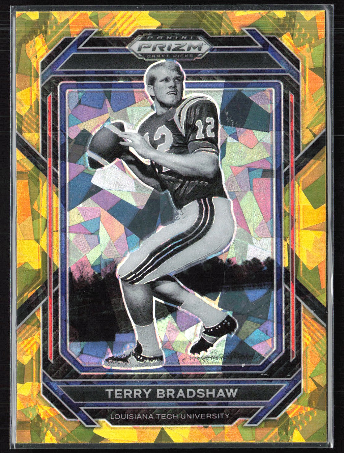 Terry Bradshaw Yellow Cracked Ice