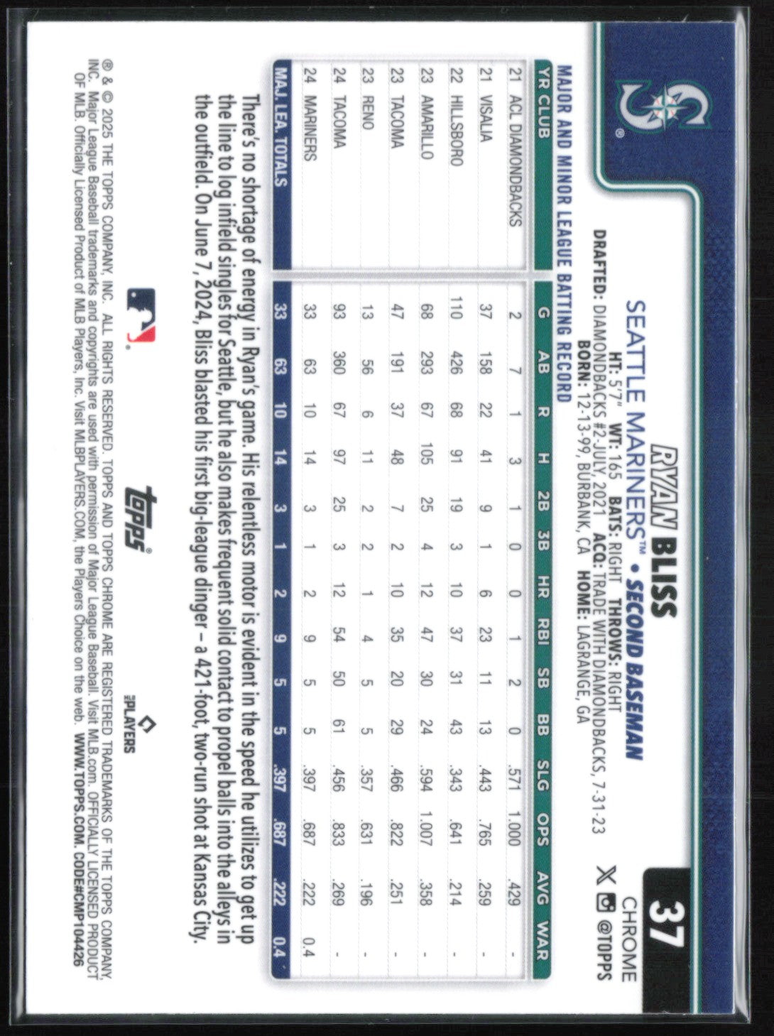 Ryan Bliss RC Sepia Refractor