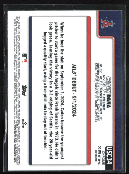 Caden Dana RC Refractor Debut