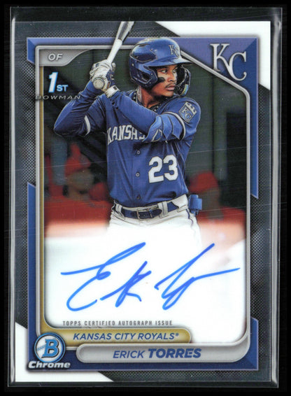 Erick Torres 1st Bowman Auto