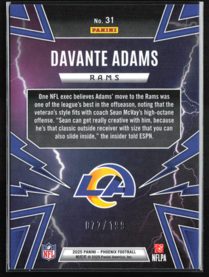 Davante Adams Thunderbirds Lava /199