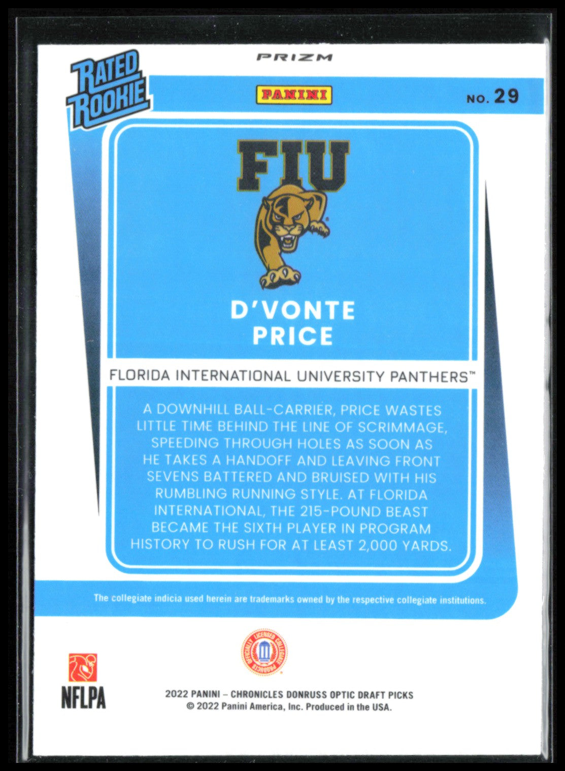 D'Vonte Price RC Bronze