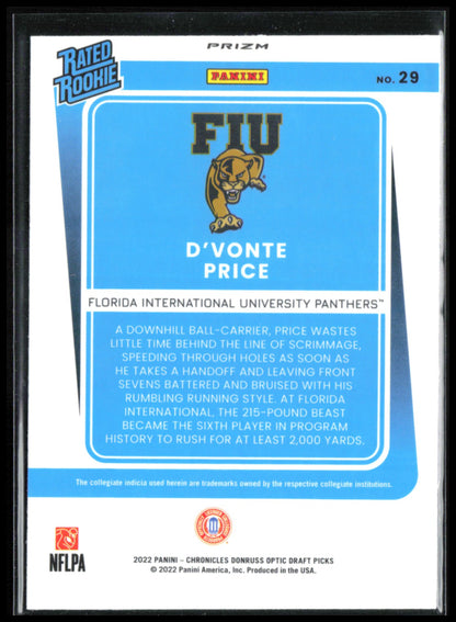 D'Vonte Price RC Bronze