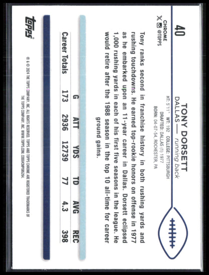 Tony Dorsett Pink Mini Diamond /399