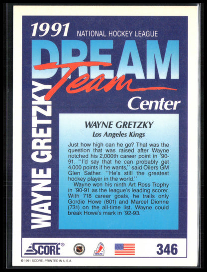 Wayne Gretzky 1991 Score