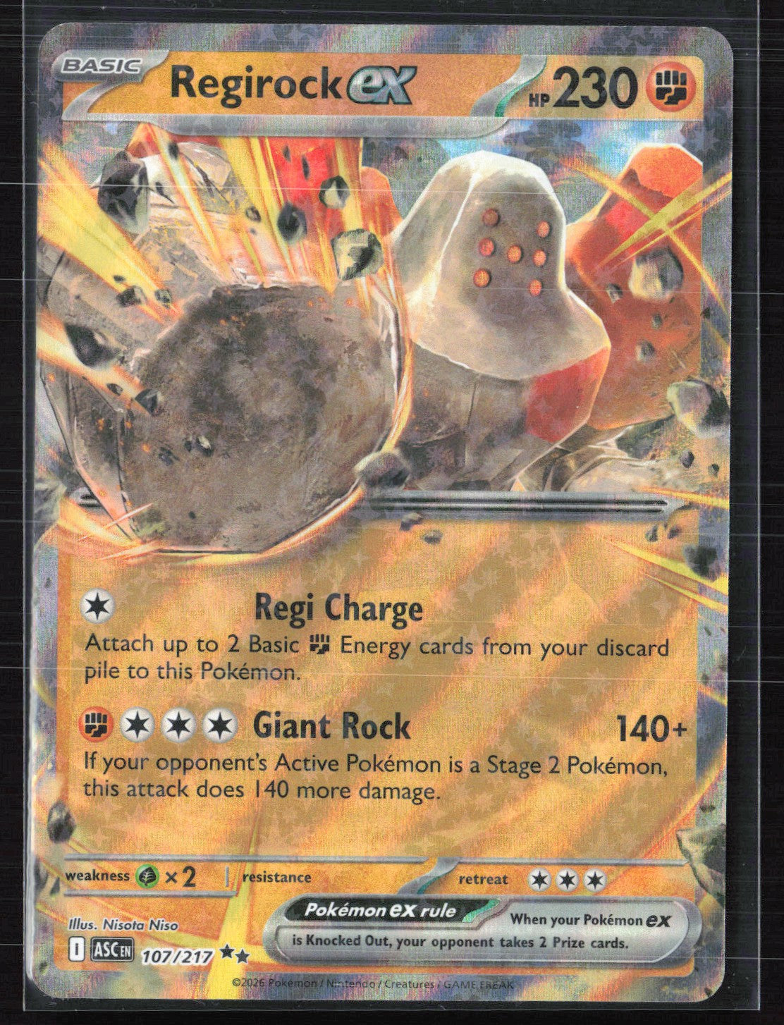 Regirock ex Double Rare
