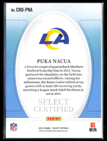 Puka Nacua RC Select Certified
