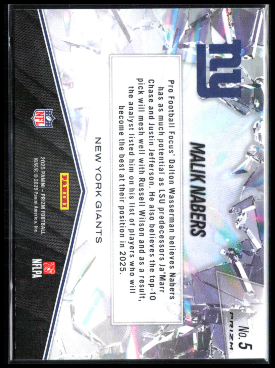 Malik Nabers Prizm Break Green wave