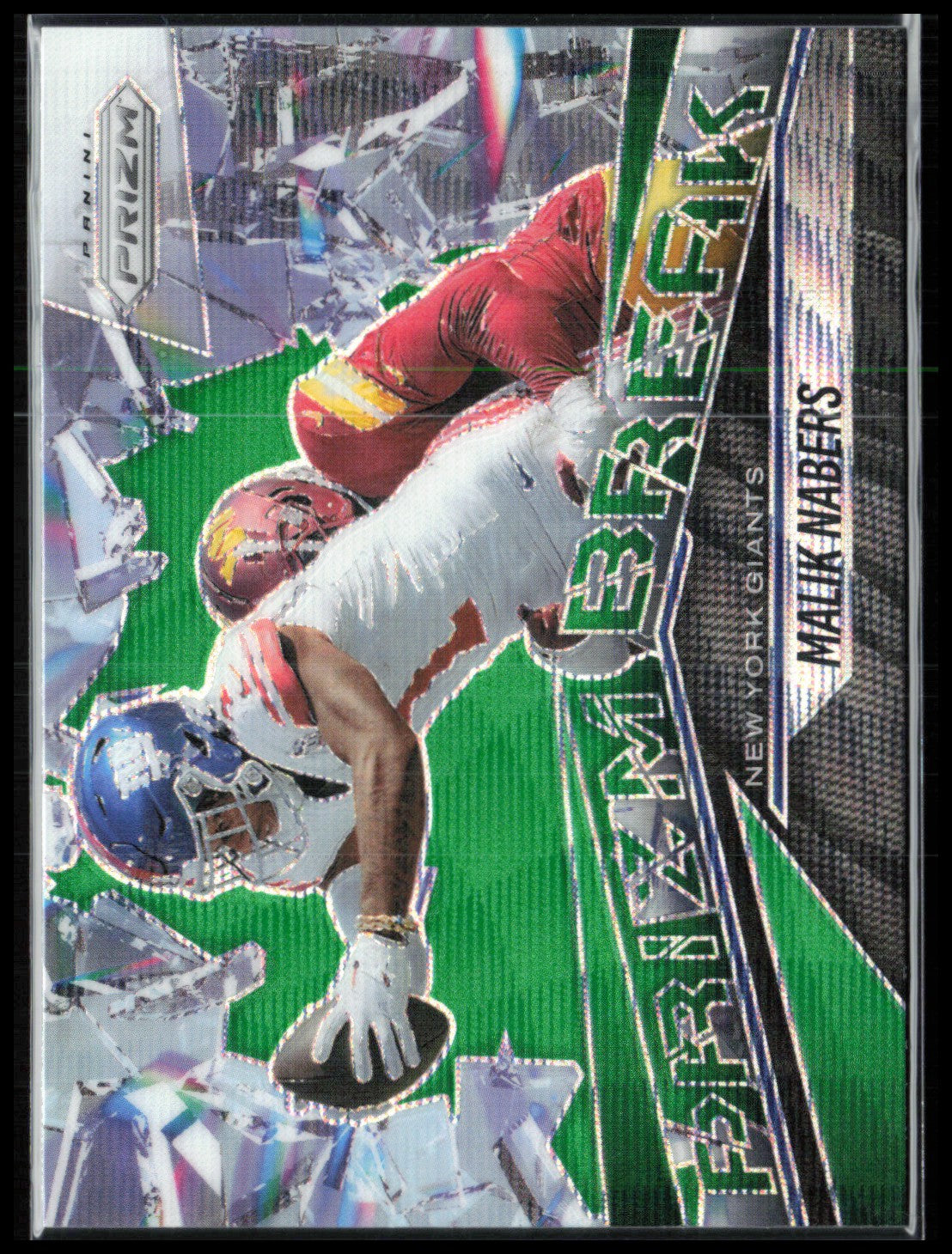 Malik Nabers Prizm Break Green wave