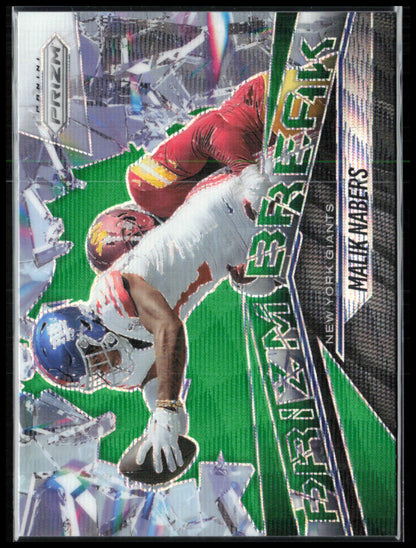 Malik Nabers Prizm Break Green wave
