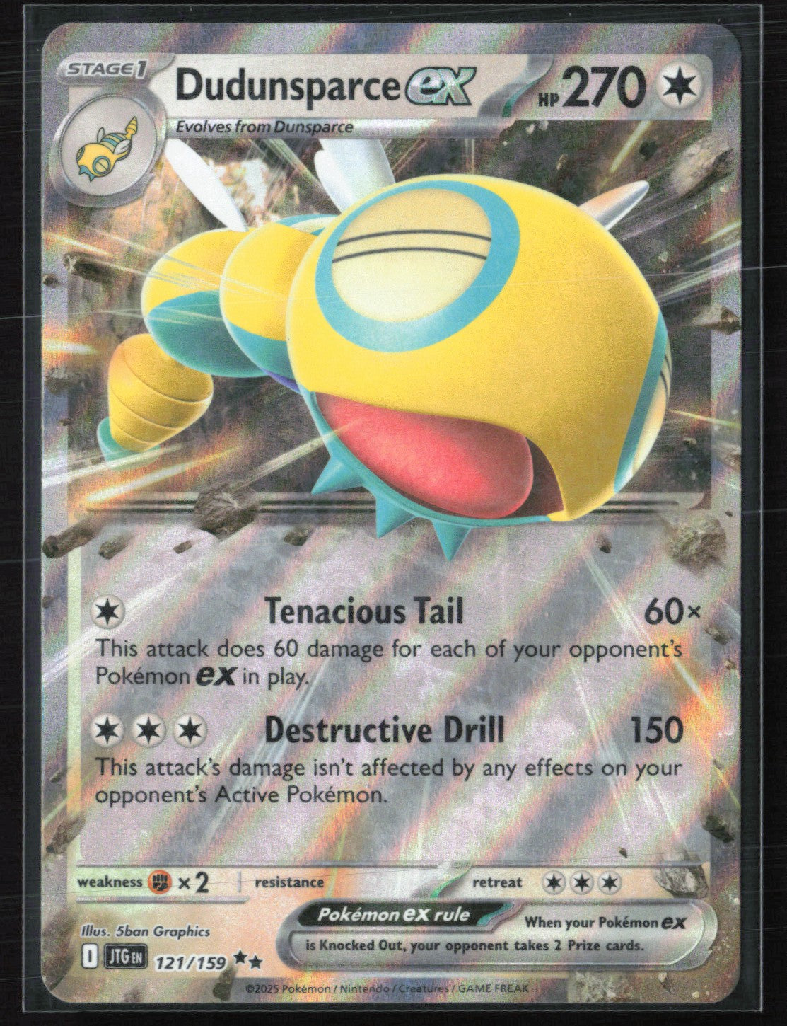 Dudunsparce ex - 121/159 Double Rare