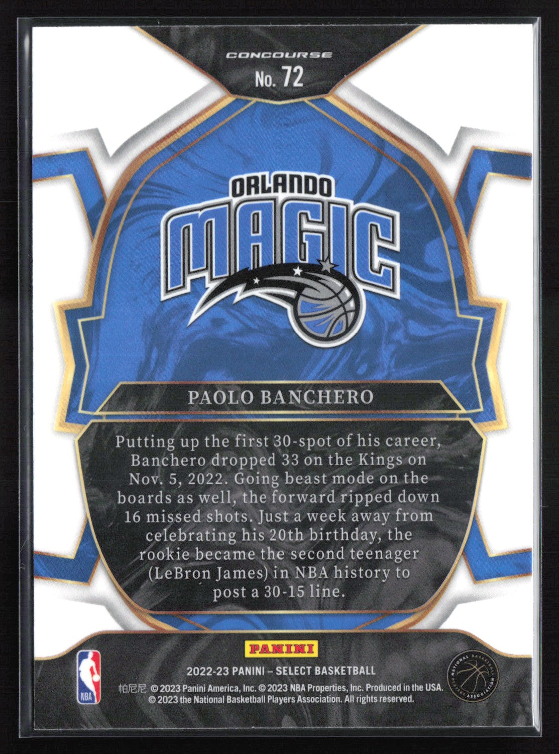 Paolo Banchero RC Concourse