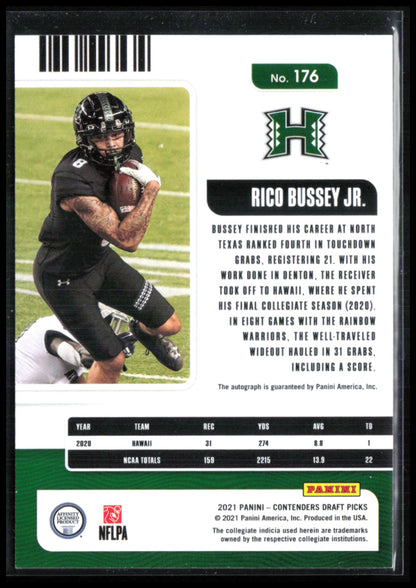 Rico Bussey Jr. RC Auto /49 College Ticket