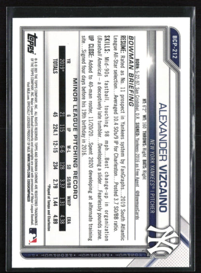 Alexander Vizcaino 1st Bowman Mojo