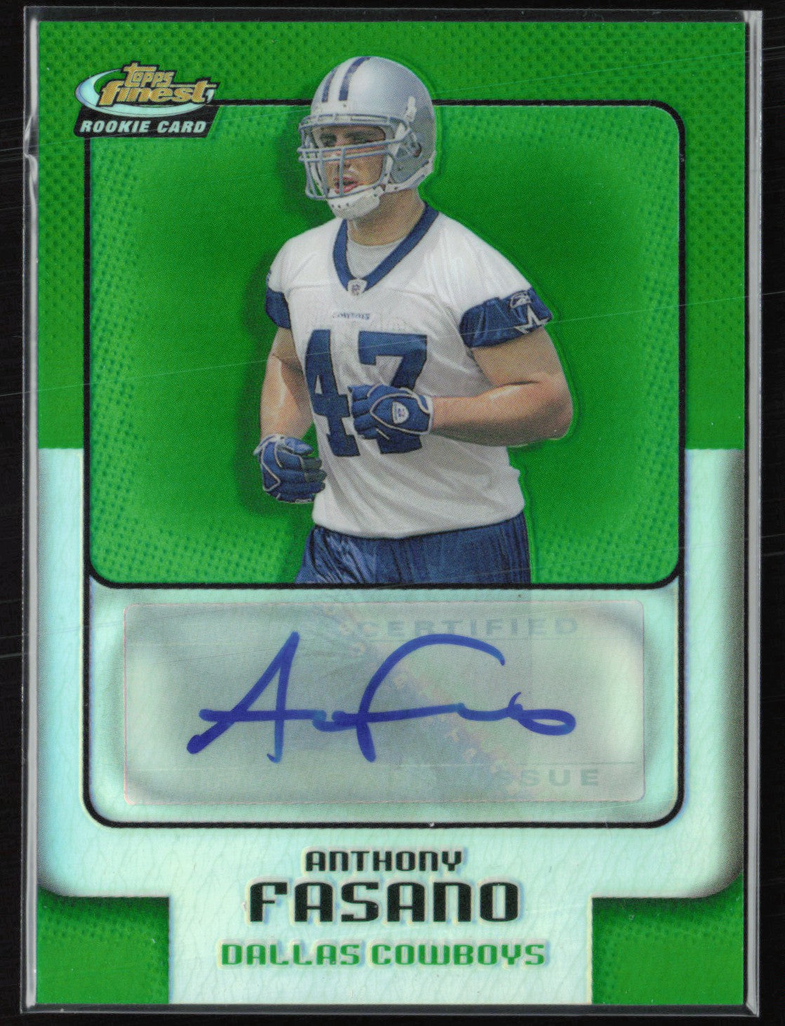 Anthony Fasano RC Auto Green /199 2006 Finest