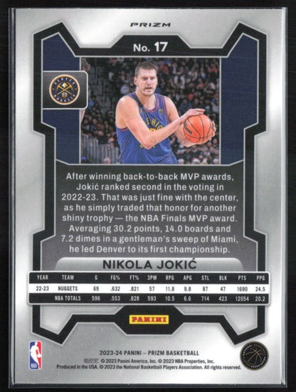 Nikola Jokic Silver Prizm