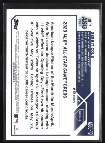Gerrit Cole ASG