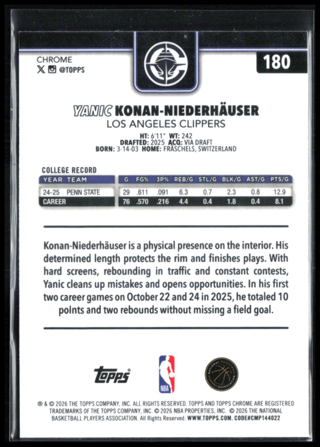 Yanic Konan-Niederhauser RC X-Fractor