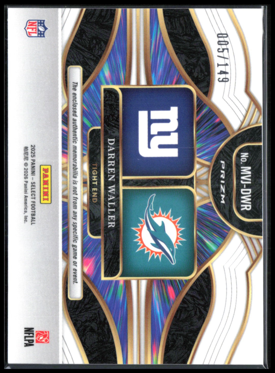 Darren Waller Multiverse Dual Mem /149