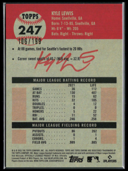 Kyle Lewis Blue Toile /199